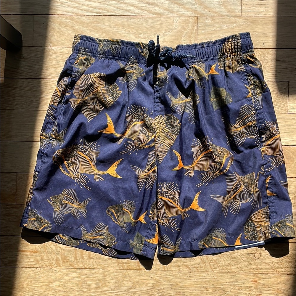 Boy’s Blue and Orange Vilebrequin Swim Shorts
